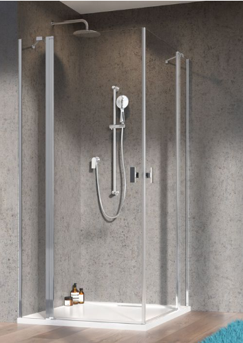 Radaway Nes KDD II szögletes nyílóajtós zuhanykabin 80 / 90 / 100 cm, 200 cm magas