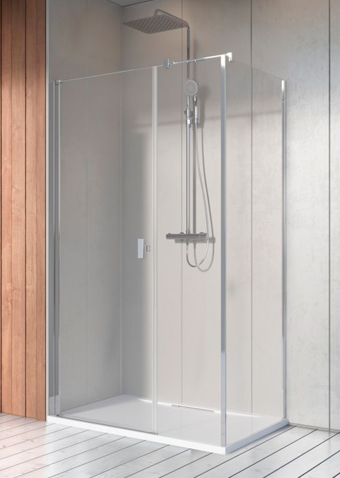 Radaway Nes KDS I szögletes nyílóajtós zuhanykabin; ajtó 100 / 120 / 140 cm + oldalfal 70 / 75 / 80 / 90 / 100 cm, 200 cm magas