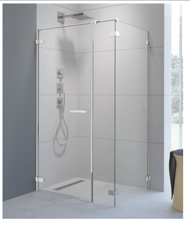 Radaway Arta KDS I szögletes nyílóajtós zuhanykabin; ajtó 90 / 100 / 110 / 120 / 130 / 140 cm + oldalfal 70 / 75 / 80 / 90 / 100 cm, 200 cm magas
