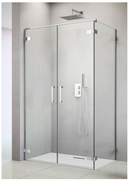 Radaway Arta DWD+S szögletes nyílóajtós zuhanykabin; ajtó 80 / 90 / 100 / 110 / 120 cm + oldalfal 70 / 75 / 80 / 90 / 100 cm, 200 cm magas