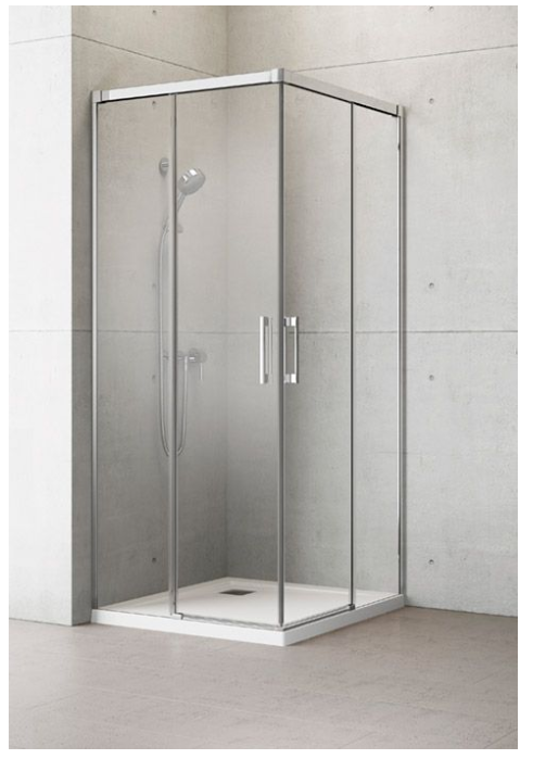 Radaway Idea KDD szögletes tolóajtós zuhanykabin 80 / 90 / 100 / 110 / 120 cm; 200,5 cm magas