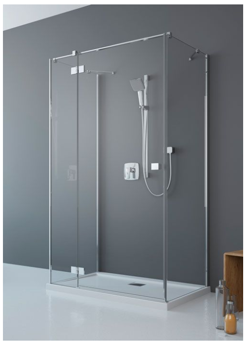 Radaway Essenza New KDJ+S szögletes nyílóajtós zuhanykabin; ajtó 80 / 90 / 100 / 110 / 120 + oldalfal 70, 75, 80 ,90 , 100; 200 cm magas