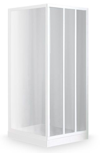 Roltechnik LD3 80, 90, 95 cm + LSB 75, 85, 90 cm szögletes tolóajtós zuhanykabin, 180 cm magas Plexi