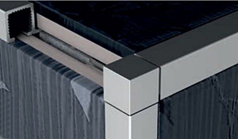 Profilplast Dekorációs alumínium élvédő 8 mm