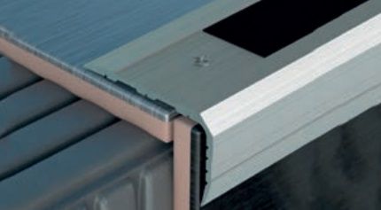 Profilplast Utólagos alumínium lépcsőélvédő alapsín 51x30 mm