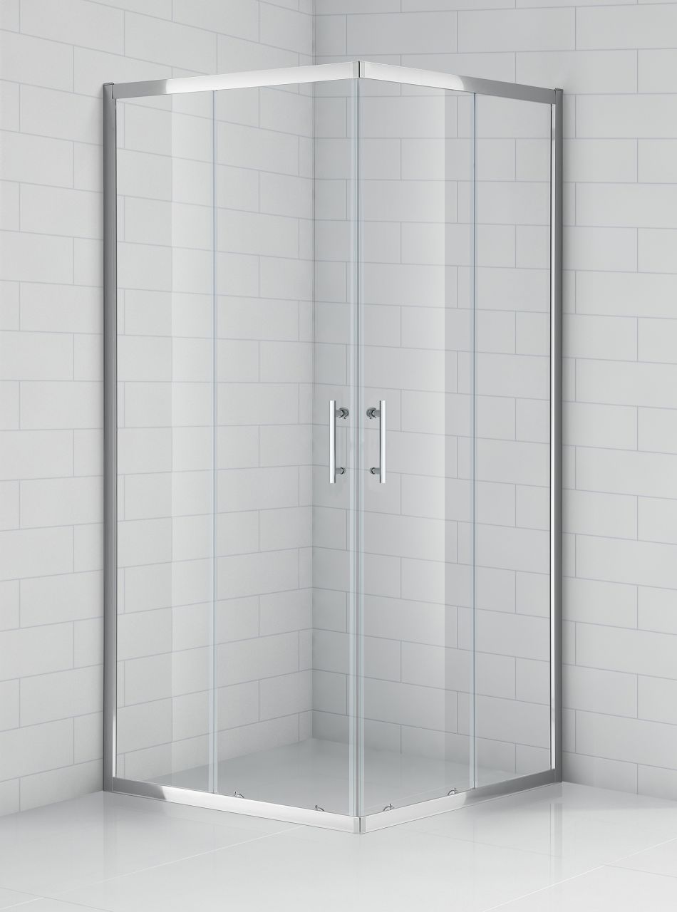 Roltechnik OBS2 90x90 cm szögletes tolóajtós zuhanykabin, 185 cm magas